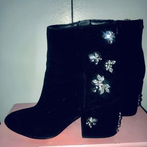 Sam Edelman Black/Crystal Booties